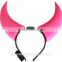 2016 Brand New Style Plastic LED Devil Horn Hair Band, Cool Flashing LED Hair Band for Party