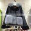 Genuine Leather And Double Face Rabbit Fur Lining Coat/Warm Fox Fur with Genuine Leather Fur Coat