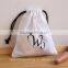 Wholesale Plain White Cotton Fabric Drawstring Bags                        
                                                Quality Choice
