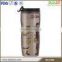 Double layer coffee reusable plastic tumbler with removable paper insert