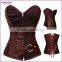 Steel Bone Steampunk Abdomen Halter Front Lace Up Corset