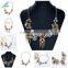 Fashion Women Gold Maxi Metal Tassel Bib Choker Necklace