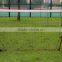 W2m*H1.45m*D100mm white polyester knotless rebound soccer goal net, 4 inches mesh with 420D oxford fabric binding
