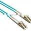 10Gb multimode 50/125 OM3 coring LC Aqua duplex fiber optic patch cord/patch cable/patch lead