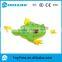 hot sale pvc inflatable baby swimming ring, promotional animal frog water ring, inflatable baby neck float ring lounger