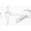 JWM series worm gear guide screw jack