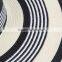 ladies striped wide brim paper straw floppy hats