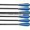 Wholesale archery aluminum arrow shafts with plastic vane for compound bow hunting