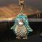 custom crystal diamond Penguin key chains metal key chain