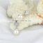 Stud Pearl Earrings 8-9mm AAA Tear Drop Fashion Freshwater Natural White Pearl Earring