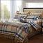 Hot sale cotton yarn dyed checked bed sheet , quilt , bedding sets