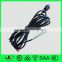 UL power lead with 125V American 3 pin ac power cord plug and C13