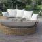 Sectional Wicker Daybed Stool Covered With Cushion