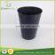black plastic nursery flower pots
