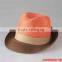Hot selling haedweaved paper straw homburg hat