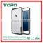 Fashion Slim Colorful soft TPU Frame Clear Case Transparent Hard PC frame Phone Back Cover For iPhone 6 6S Plus