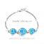 Factory New Design Watch Chain Bracelet Jewelry Vintage Silver Bangle Fb