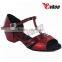 Low heel ballroom latin dance shoes zapatos de mujer shoes open toe girl's latin dance shoes salsa 4808313B