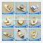 H-369 briefcase hardware lock quadrate nice-looking turn locks