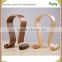 Factory wholesale wooden headset stand, Birch Wood Headphone Gaming Headset Display Stand Holder Hanger