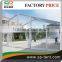 Clear PVC tennis court Tent in Peach shape aluminum structure frame with white ceiling lining for deroration