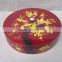 Lacquer box for containing candy, handpainted round lacquered boxes from Vietnam
