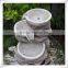 Polyresin And Fiberglass Tiered Multi Bowls Tabletop Fountain