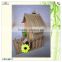 wholesale lifestyle courtyard weaving door wood bird nest house
