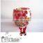 Fabulous Large Wedding Vase Red Yellow Glass Decorative Goblet Blown Mosaic Glass Vases