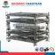 Stackable foldable iron net container galvanized steel roll cage metal storage