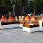 Fashion design outdoor wicker rattan l shape corner garden sofa set