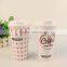Custom Printing Reusable Starbucks Plastic Coffee Cup with Lid