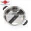 Stainless Steel asia hot pot/two flavor soup pot/chafing dish soup pot with a clapboard