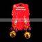OEM Battery operated iron purple and gold color bell pedant Madri gras holiday jewelry flashing light up earrings
