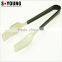 39049 Hot Sale Plastic coating Stainless Steel Kitchen Tongs BBQ Grill Food salad Tongs