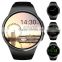 2017 new KW18 Bluetooth smart watch round dial talking watch with heart rate monitor GPS tracking watch