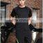 The summer fitness suit loose quick-drying breathable high quality running sportswear mens plain tracksuit