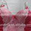 Red sexy lingerie with white slip lace slimming your nice body