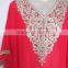 RED SILVER EMBROIDERED georgette CAFTAN kaftan tunic poncho Zip cover up