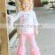 Wholesale cotton short shorts baby clothes children's boutique pink ruffle children's shorts