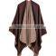 2017 best selling purple double sided ladies two sides shawl