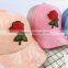 S60287B Hot sale girls 100% cotton kids caps