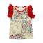 2017 Girl Boutique Clothing t Shirt Baby Flutter Sleeves Shirt Girls Ruffle Shirt