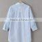 Runwaylover EY2326B 2017 Latest Blouse Design Women's Blue Striped Cold Shoulder tie sleeve shirt