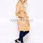 New arrival fashionable women trench coat with belt/lady outfit coat 2015