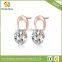 Cubic Zirconia diamond Rotary stud earrings for women