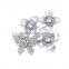 Elegant Butterfly Rhinestone Brooch Pin Pearl Fashion Brooches Flower Brooch Gift