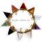 Triangle Healing Point Gemstone Beads Chakra Reiki Crystal Pendant For Jewelry Diy