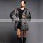 YR573 Euro Style Luxury Genuine Silver Fox Fur Overcoat