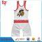 custom boy blank wrestling singlets outdoor sports plain wrestling uniform sublimated red white wrestling suit